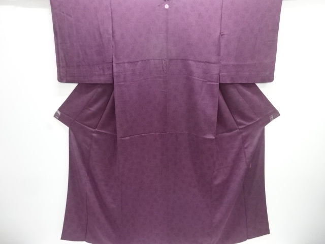 人間国宝中村勇二郎作　仏像に唐草模様一ツ紋江戸小紋着物